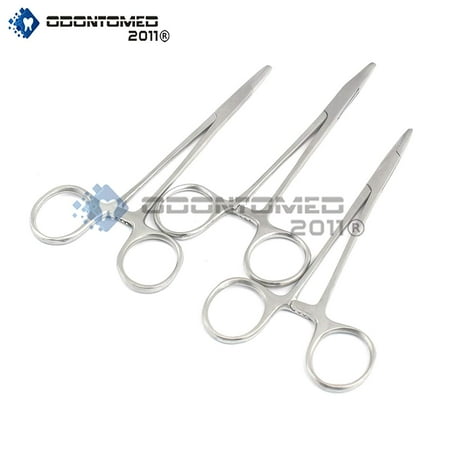 Halsey Needle Holder Smooth Jaws - Odontomed2011® 3 Pcs Premium O.r Grade Webster Needle Holder 6