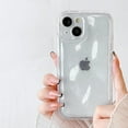 thumbnail image 6 of for iPhone 12 Case,Transparent Clear Candy Color 3D Meteorite Pattern Bumper Protective Case,Soft Silicone Shockproof Case for iPhone 12 6.1 inches - Clear, 6 of 9