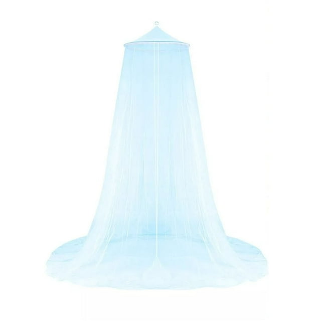 Dosel de cama Con Cúpula de Princesa ANGGREK Cúpula Redonda Azul de Malla Fina