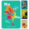 thumbnail image 1 of Placa Metal Vintage Con Lenguaje Deportivo Arte Pintura Hierro Rectangular 20x30cm 4 Uds., 1 of 9