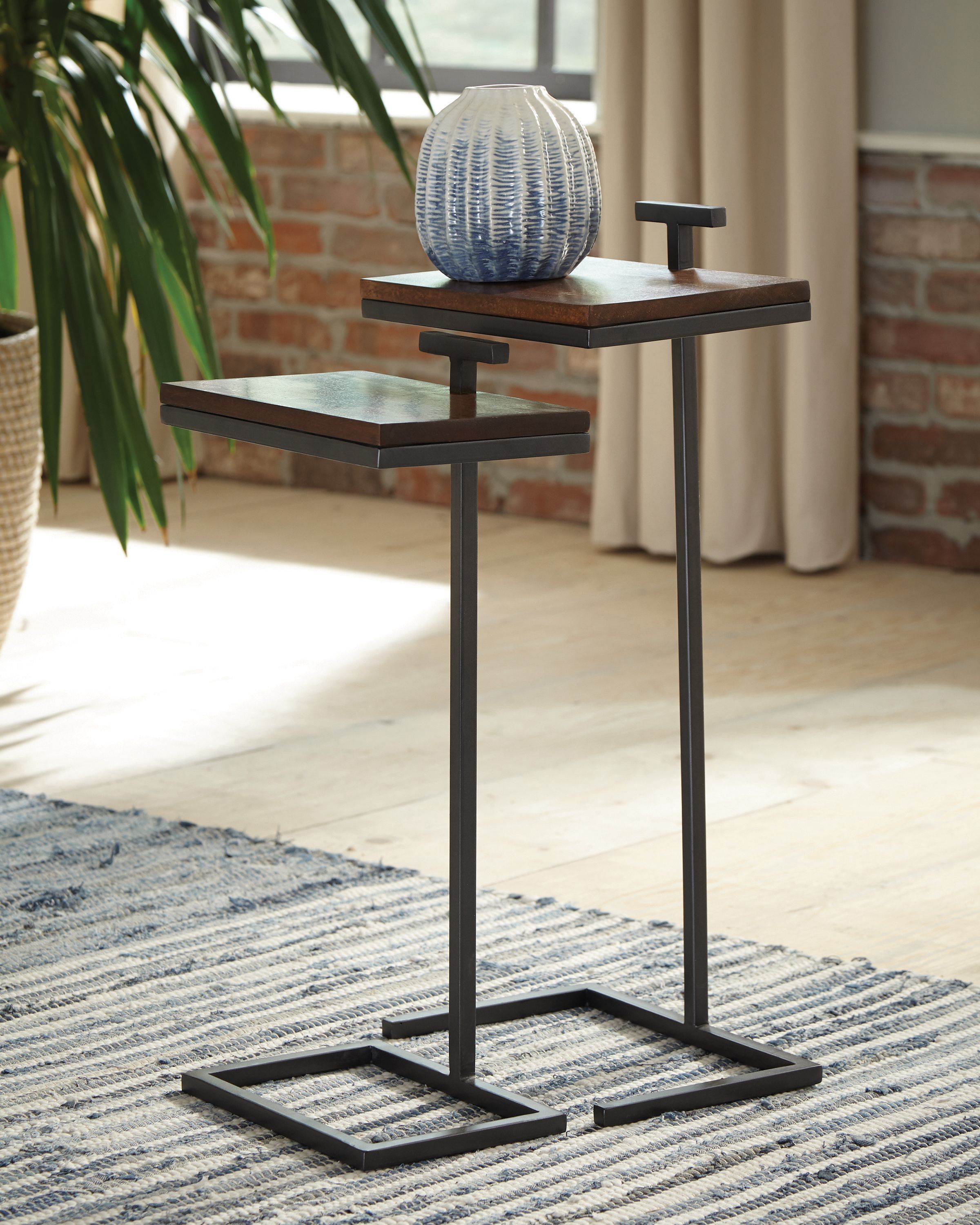 2-piece Nesting Table Set Cinnamon - Walmart.com - Walmart.com