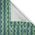 thumbnail image 5 of Ambesonne Chevron Grommet Curtain, Vintage Geometrical, 50" x 120", Pale Green Sea Green, 5 of 6