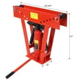 thumbnail image 2 of Hydraulic Pipe Bender 12-Ton 6 Dies Metal Bender Adjustable 90-180 Degree, 2 of 9
