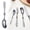 B, variant on Flatware Set 1 Piece Silverware Set Service for 1, Forks Spoons and Knives Set for Home/Camping/Travel, Mirror Polished Flatware Set, Dishwasher Safe Kitchen Utensils Set for Home, Restaurant(D)