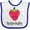 White and Royal, variant on Inktastic Cute Strawberry Strawbaby Boys or Girls Baby Bib