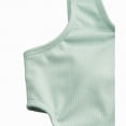 thumbnail image 4 of kpoplk Girls One Piece Swimsuits Cutout Ruffle Bathing Suit Quick Dry Beach Swimwear with Adjustable Strap 5-14 Years(Light Green,11-12 Y), 4 of 5