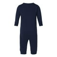 thumbnail image 2 of Rabbit Skins - Infant Fleece One-Piece - 4447 - Navy - Size: 18M, 2 of 4