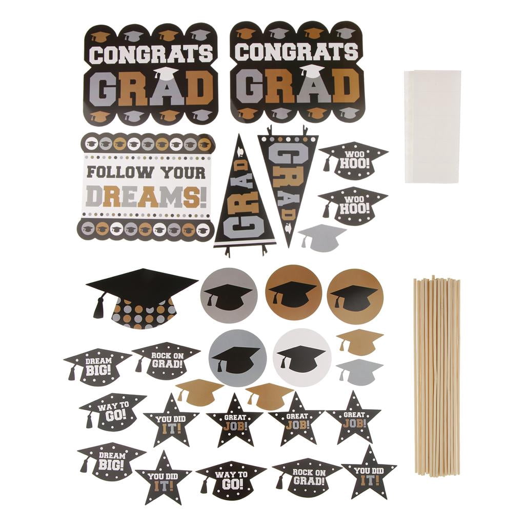 Accesorios Para Fotos De Cumpleaños - 30 Piezas, Incluye Bigotes, Gafas, Labios, Sombreros, Para Selfies Y Fiestas