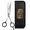 Silver Scissor With Black Leather Pouch, variant on Professional Hair Cutting Scissors 6.5” – Professional Barber Shears for Men & Women – Premium High Carbon Stainless Steel Salem's Elite Hair Scissors – Sharp, Ergonomic Hair Shears for Salon & Home