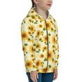 thumbnail image 5 of Kdxio European-style Pattern Sunflower Pattern Kids Boys Girls Zip Up Hoodie 3D Printed Hooded Sweatshirt Hoody Coat with Pocket 7-12 Y-Small, 5 of 6
