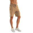 thumbnail image 5 of Tyhengta Mens Shorts Casual Sports Drawstring Zipper Pockets Elastic Waist Khaki 32, 5 of 8