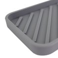 thumbnail image 5 of Bandeja de pañuelos de silicona, soporte para esponja de jabón para fregadero de cocina, bandeja de almacenamiento para baño, embalaje gris 2, 5 of 5