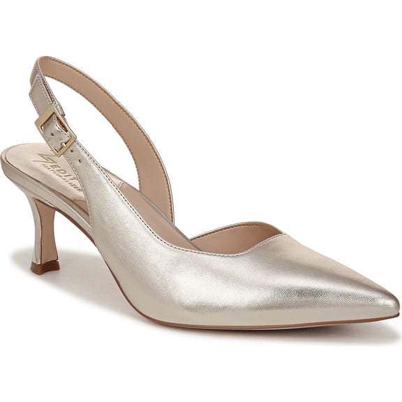 Naturalizer Women's Felicia 4 Slingback Heels Champagne Leather 11W