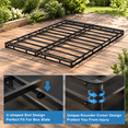 3 Inch Queen Size Box Spring Low Profile Sturdy Bed Base - Walmart.com
