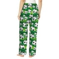 thumbnail image 6 of Pajama Pants Women - soccer Football ball green grass Soft Breathable Sleep & Lounge Pants for Women, Comfy Casual Pj Pants Bottoms with Pockets, 6 of 7