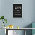 thumbnail image 3 of Motivational Canvas Wall Art Mindset Noun Painting Poster Office Decoration Inspirational Entrepreneur Positive Quotes Inspiration Picture Company Wall Decoration Frame Ready to Hang[12''W X 18''H], 3 of 6