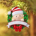 thumbnail image 4 of Moocorvic Personalized Ornaments Christmas Wreath Baby First Ornament for Christmas Tree Pendant, 4 of 6