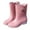 Pink, variant on Women Rain Boots Ankle Rain Boots Waterproof Non- Casual Shoes Short Rain Boots Wide Calf For Gardening Outdoor Work And Everyday Wear Rain Boots