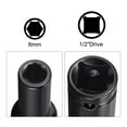 thumbnail image 3 of Unique Bargains Socket Accessory Set, 8mm Deep Socket 1/4' Hex Shank Impact Adapter with 1/2' Drive, 3 of 5