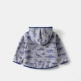 thumbnail image 3 of Toddler Boys Fleece Jacket Hooded Cute Print Zipper Lightweight Long Sleeve Thick Warm Outerwear Toddler Girl Jackets 3-4 Years, 3 of 3