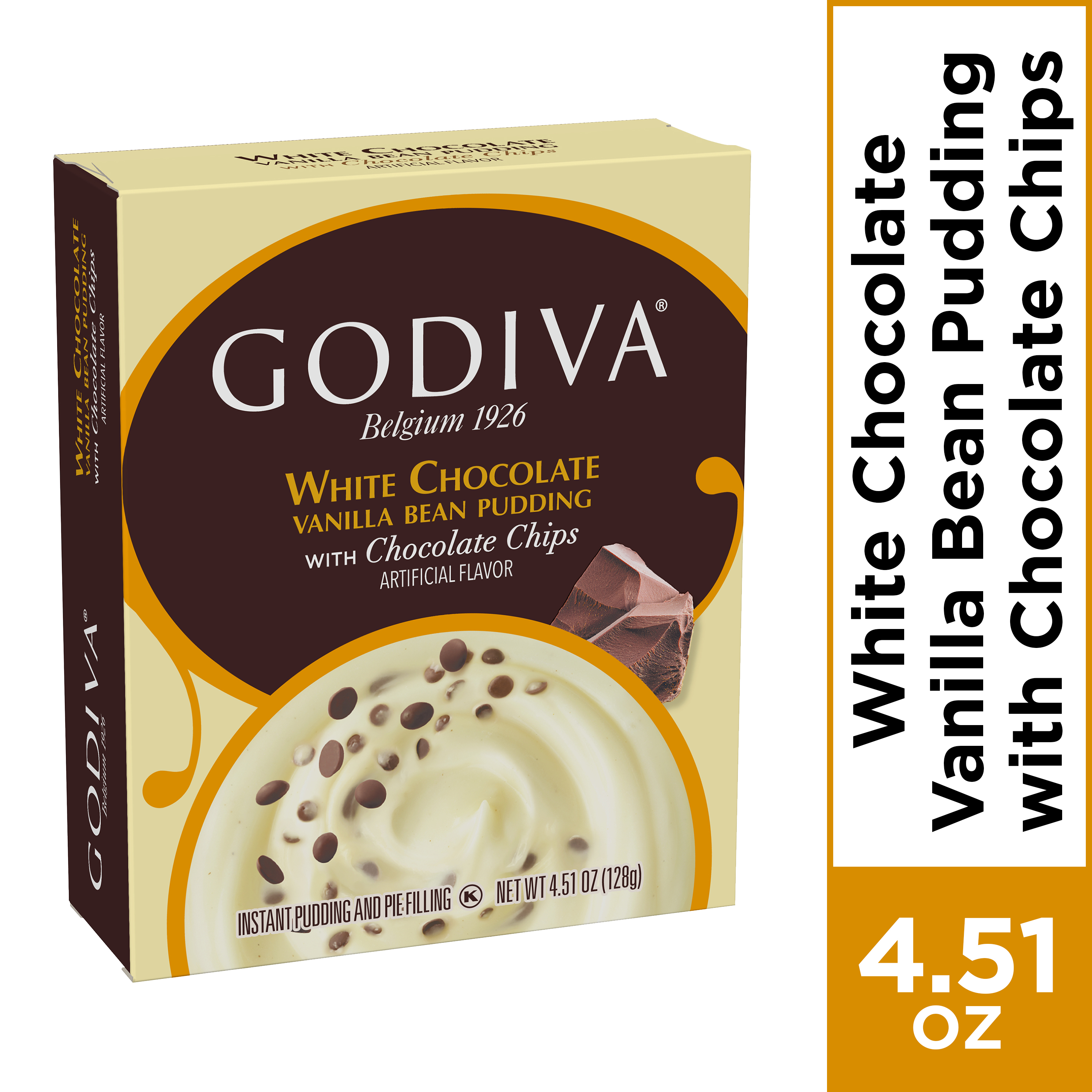 Godiva White Chocolate Vanilla Bean With Chocolate Chips Instant