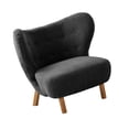thumbnail image 2 of Silla de sofá individual,Sofá individual Accent Sofa Cosy para adultos,Sala de estar minimalista y moderna con una sola silla.,Sofá perezoso individual Silla decorativa Sofá de negro, 2 of 9