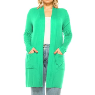 Women's Loose Casual Plus Size Knitted Hooded Winter Cardigan Coats ...