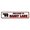 thumbnail image 2 of Welcome to Lake Name Novelty Decor, Metal Wall Sign - 4x18 Inches, 2 of 4