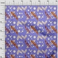 thumbnail image 3 of oneOone Velvet Medium Purple Fabric Asian Japanese Koi Fish Dress Material Fabric Print Fabric By The Yard 58 Inch Wide, 3 of 4