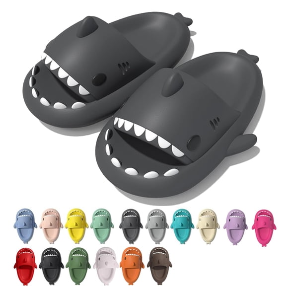 Pantuflas Rosyclo Shark Cloud para Mujer/Hombre Gris Claro 36/37