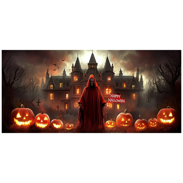 TIELUTT Halloween Garage Banners Exquisite Craftsmanship and Colors Create A Canadian Flag for Car Window Flag Signs for Business Flagging Tape Outdoor Table Runners for Parties Sequin Banners Craft