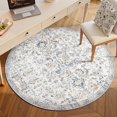 thumbnail image 2 of Area Rug x Vintage Rug Indoor Washable Rug Retro Accent Rug Distressed Carpet Multi Floral Print Country Boho Rug Non Slip Kitchen Bedroom Living Room Dining Room Office, 2 of 9