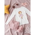 thumbnail image 3 of Ballerina In Pink Long Sleeve Toddler -Image by Shutterstock,  5 Toddler, 3 of 4