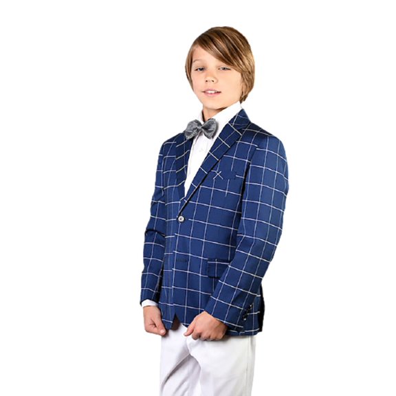 B-107 Sapphire 3Pc Compose Suit With Vest By Alberto Nardoni Brand Designer