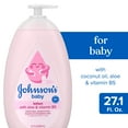 thumbnail image 4 of Johnson's Baby Moisturizing Baby Lotion, Coconut Oil &amp; Aloe, 27.1 fl. oz, 4 of 11