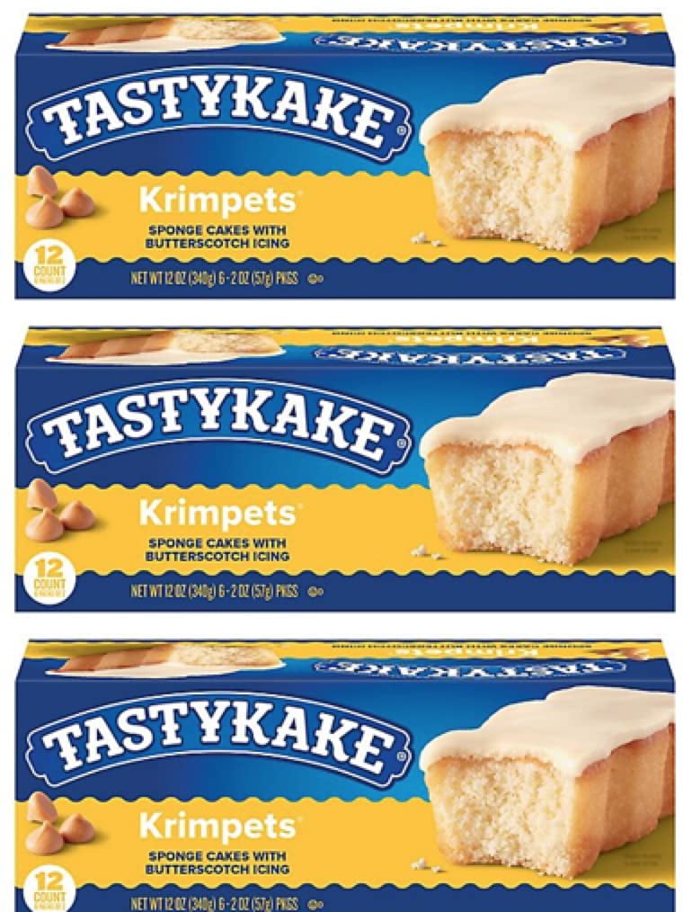 Tastykake Butterscotch Krimpets 3 Boxes