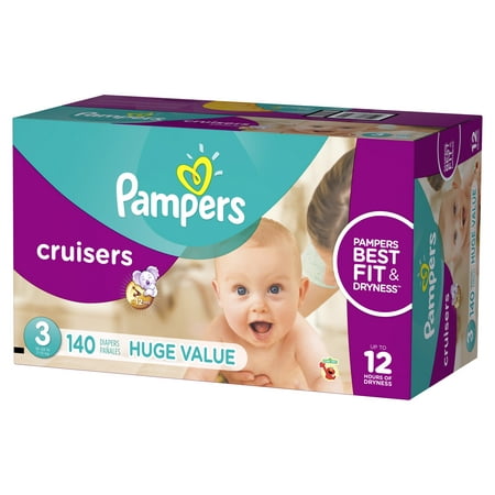 Pampers Cruisers Diapers Size 3 140 count