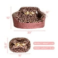 thumbnail image 5 of Precious Tails Leopard Princess Cat Dog Bed - Small, 5 of 10
