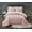 Blush/White, variant on Truly Calm Antimicrobial Grey/White 5-Piece Twin Bed in a Bag, Solid Casual themed, Adult Bedding, OEKO-TEX Certified