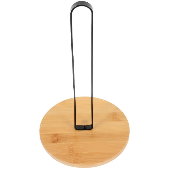 NICEXMAS Modern Vertical Paper Towel Holder Wooden and Metal for Kitchen Use