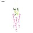 thumbnail image 3 of Uxcell Fake Wisteria Hanging Flower 3.6 Ft/43.3 In Artificial Silk Flowers String for Home Pack of 24 (Fuchsia ), 3 of 7