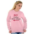 thumbnail image 3 of Funny Matching BFF Set for Besties Women Crewneck Sweatshirt Brisco Brands 2X, 3 of 7
