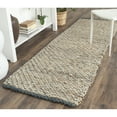 thumbnail image 3 of SAFAVIEH Natural Fiber Johanna Braided Jute Area Rug, Blue/Natural, 2'6" x 4', 3 of 11