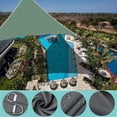 thumbnail image 3 of Shade Sails Waterproof Heavy Duty 13' X13' X19', Right Triangle Canopy Waterproof, Waterproof Sun Shade Sail Rectangle Canopy, for Outdoor Facility and Activities, 3 of 8