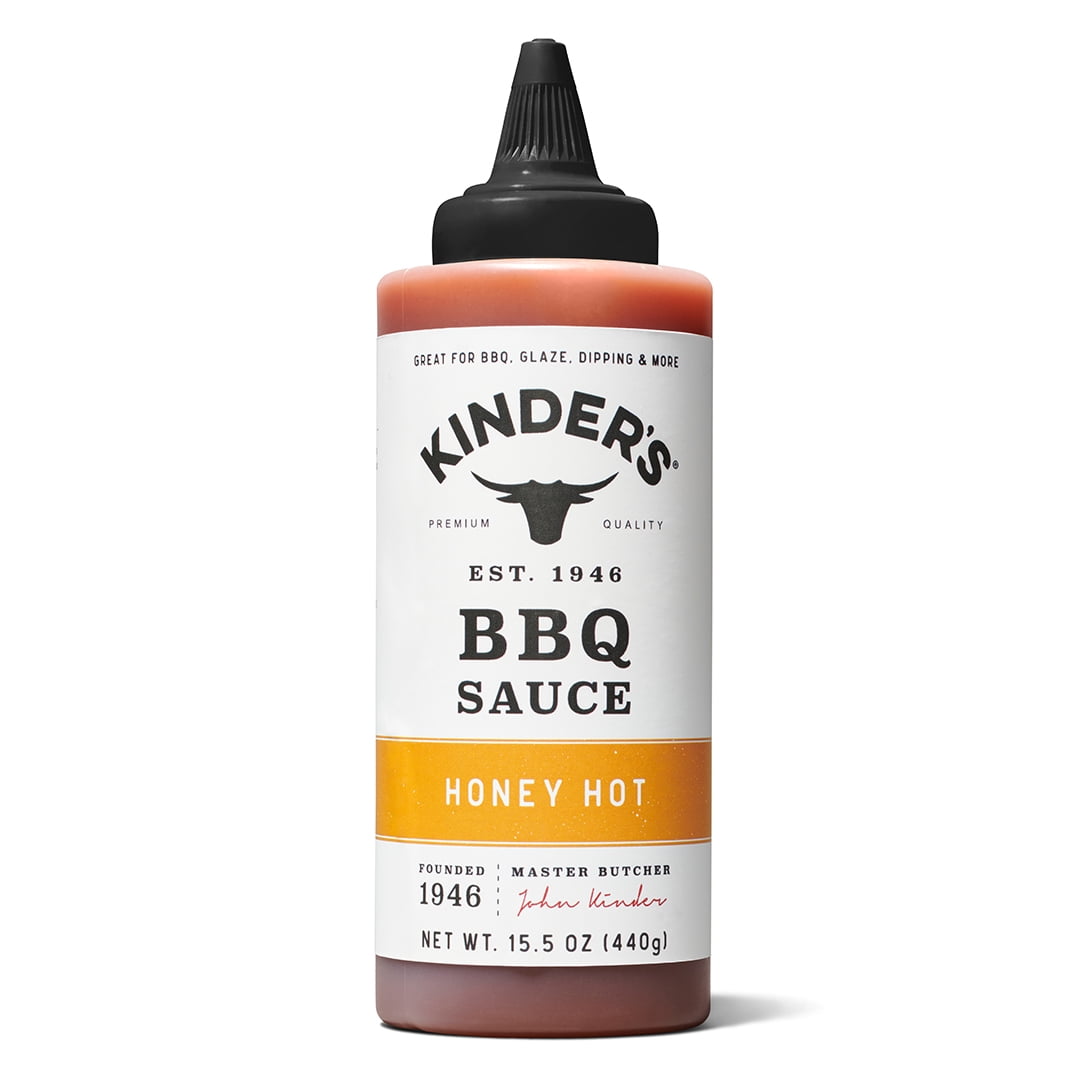 (6 pack) Kinder's Honey Hot BBQ Sauce, 15.5 oz Squeeze Bottle