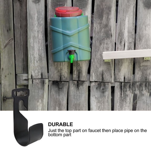 ACDANC Hose Holder Extendable Hose Organizer Garden Faucet Hose Hanger (Black)