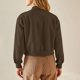 thumbnail image 4 of HongQid Women's Bomber Jackets Winter Trendy Varsity Jackets Shackets Button Down Cropped Coats with Pockets, 4 of 9