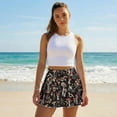 thumbnail image 5 of Xoenoiee Mushroom Flower Leaves Star Print Pleated Tennis Skirt for Women with Shorts Athletic Golf Skort Workout Running Sports Skirts Skorts with Pockets, XL, 5 of 6