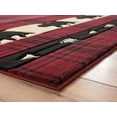 thumbnail image 2 of United Weavers Cottage Area Rug 2055 41434 Tartan Bear Burgundy 7' 10" x 10' 6" Rectangle, 2 of 2