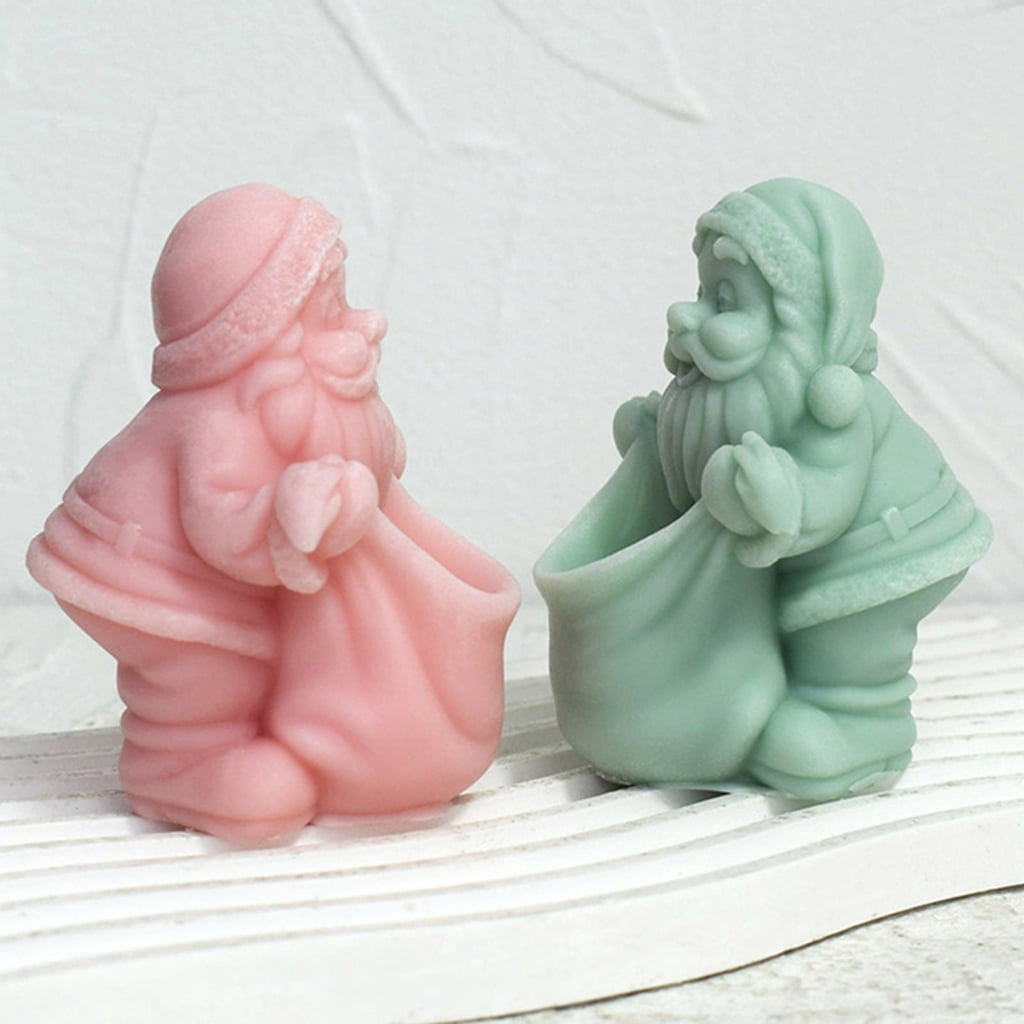 Santa Figurine Silicone Candle Molds for Epoxy Resin Santa Figurine Silicone Candle Molds for Handmade Candle Soap